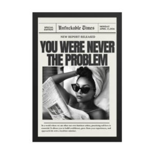 Framed poster
